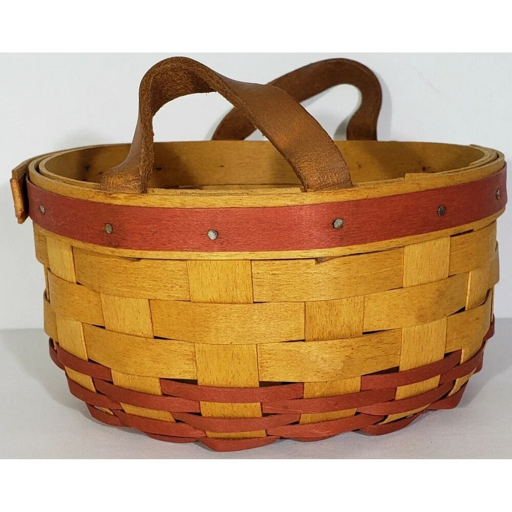 *SIGNED* Longaberger 1995 MOTHERS DAY BASKET OF LOVE #18805 COMBO: Liner, Prtctr